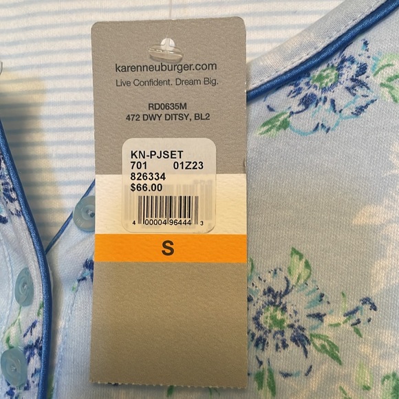 NWT Karen Neuburger Pajama Top Small - Picture 2 of 11
